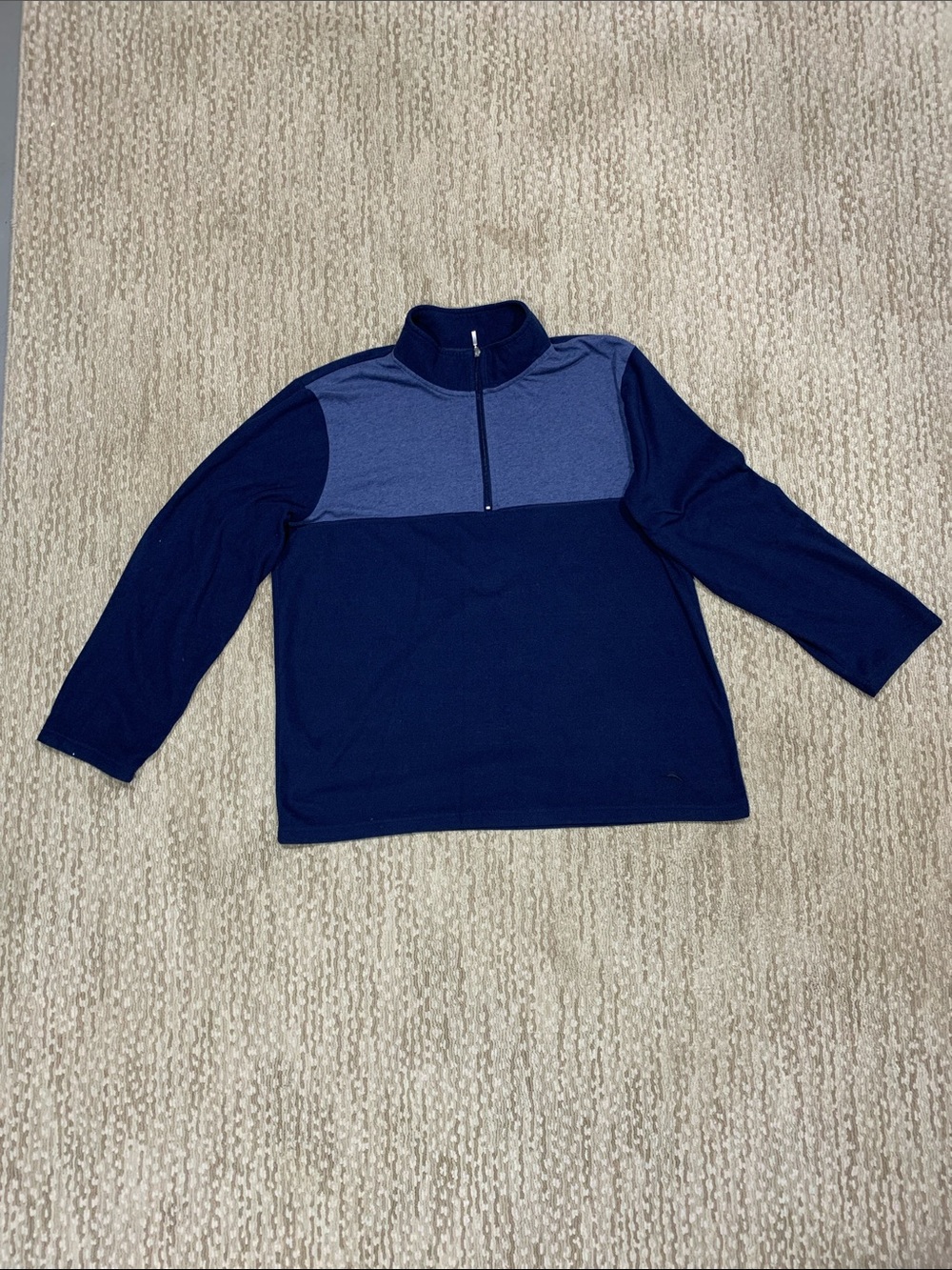 Tommy Bahama Navy and Blue Half-Zip Pullover (403)